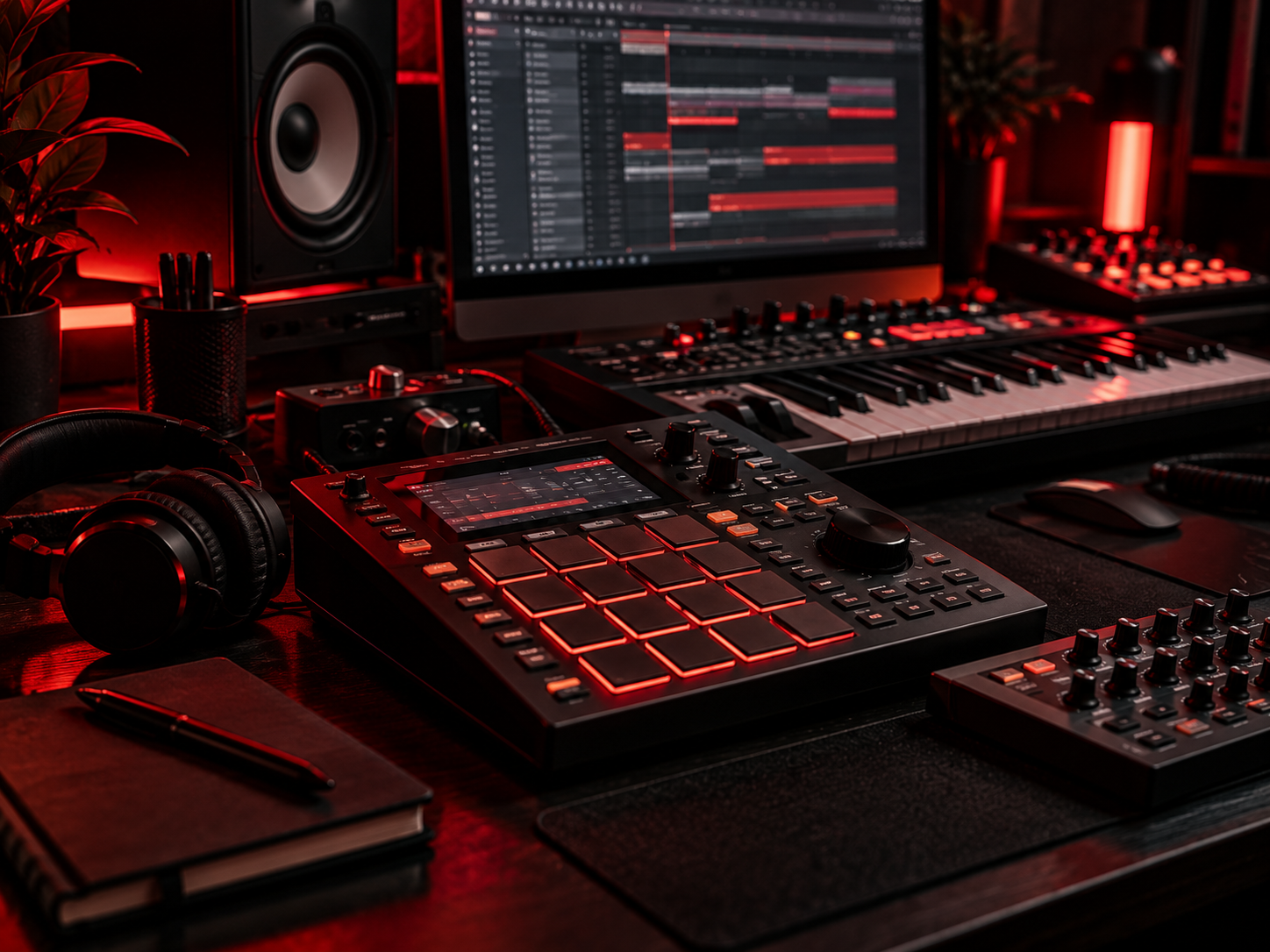 Estudio de beats Akai MPC