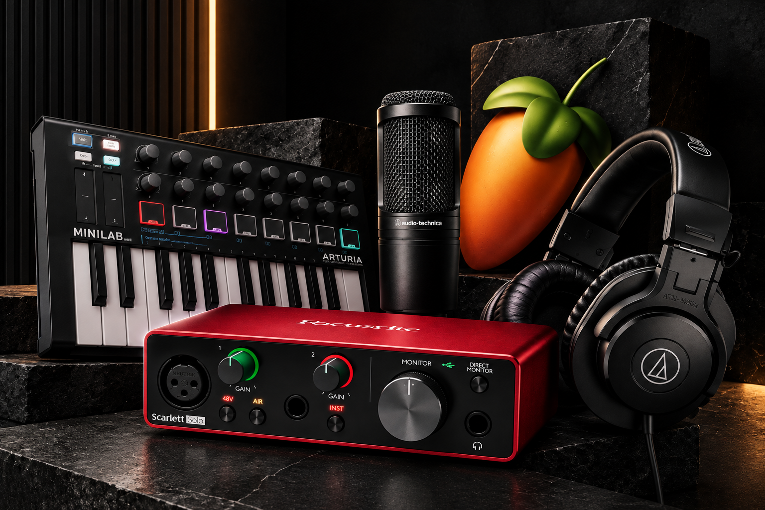 Setup de estudio de HAESSI