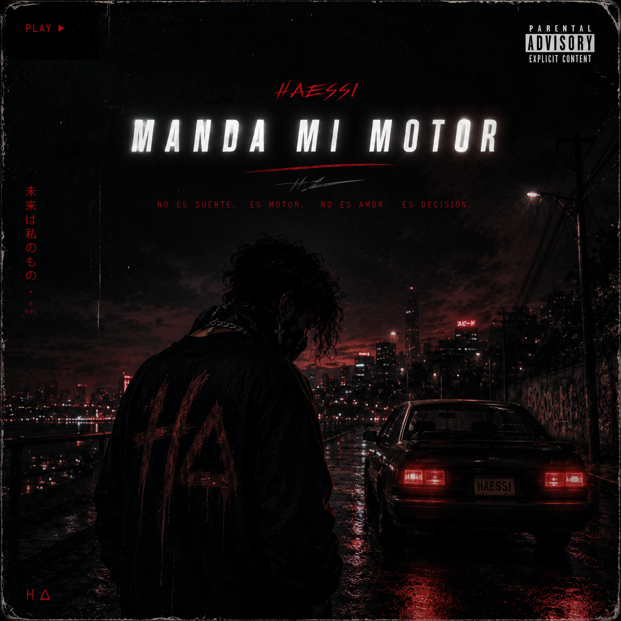 MANDA MI MOTOR — Portada del álbum de HAESSI